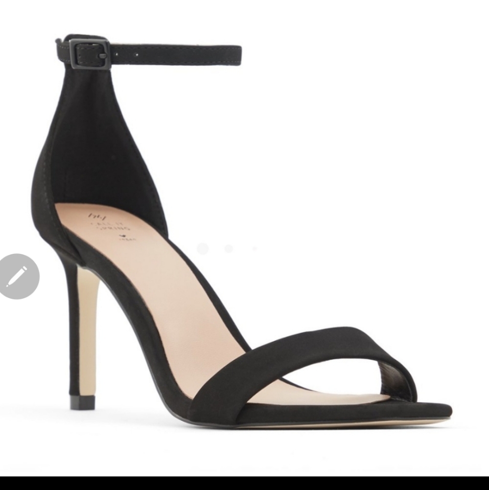 New Women's Black Open Toe High Heel Sandals